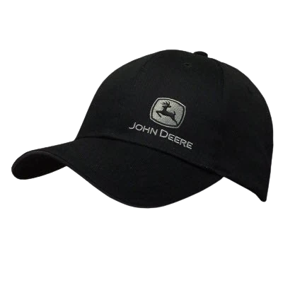 Casual John Deere LP67233 Men’s Black Silver Cap Lightweight