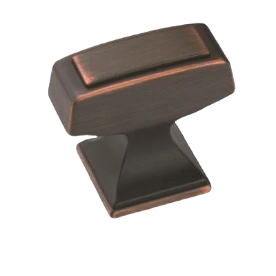 Crafted Amerock Mulholland 1-1 4 Length Oil-Rubbed Bronze Cabinet Knob Organic