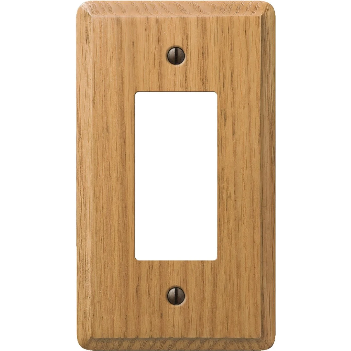 High-Grade Amerelle Solid Oak 1-Gang Rocker Decorator Wall Plate Light Oak Consistent
