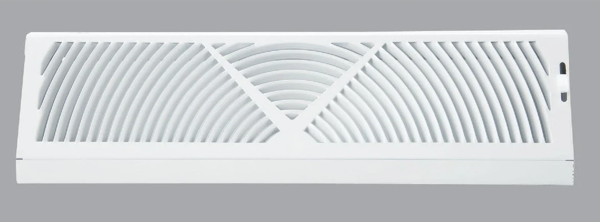 Innovative Home Impressions 18 in. Steel Baseboard Diffuser White Breathable