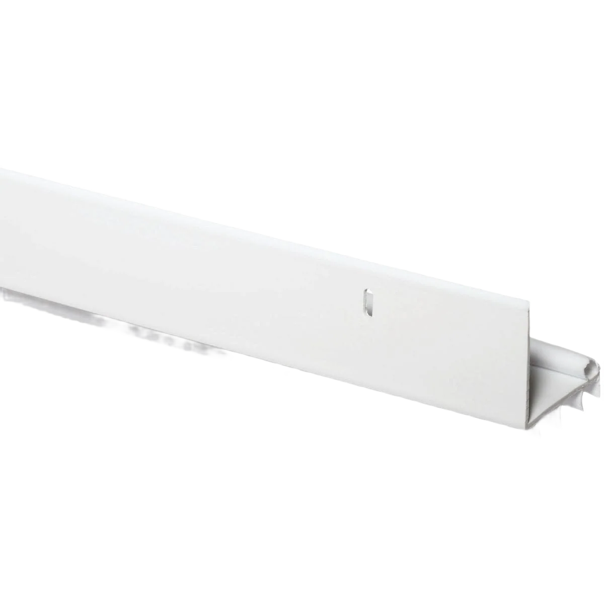 Excellent M-D White L-Shaped Door Bottom with Vinyl Fins 2.5 In. W x 1.5 In. H x 36 In. L Fast