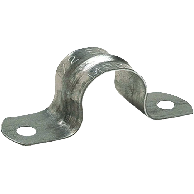 Classic Halex 1 2 Click-On EMT 2-Hole Conduit Strap 4-Pack Smooth