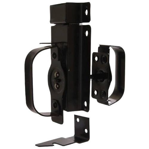Effective National Hardware Black Steel Swinging Door Latch Fashionable