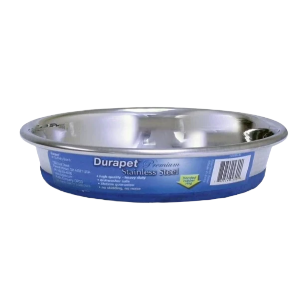 User-Friendly Durapet Stainless Steel Cat Dish 6 oz. Breathable