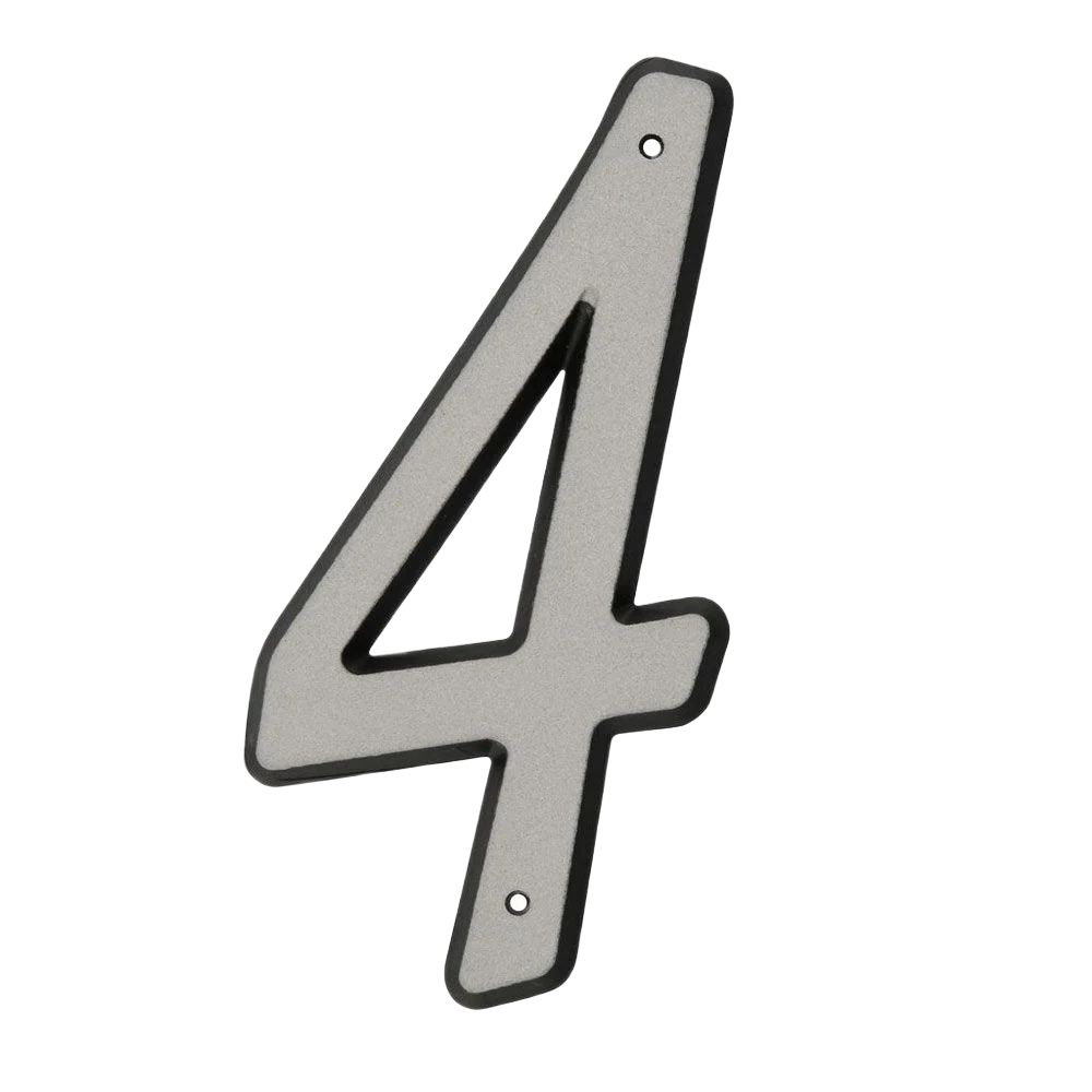 Premium Material Hillman 4-In. Nail On Reflective House Number 4 Practical