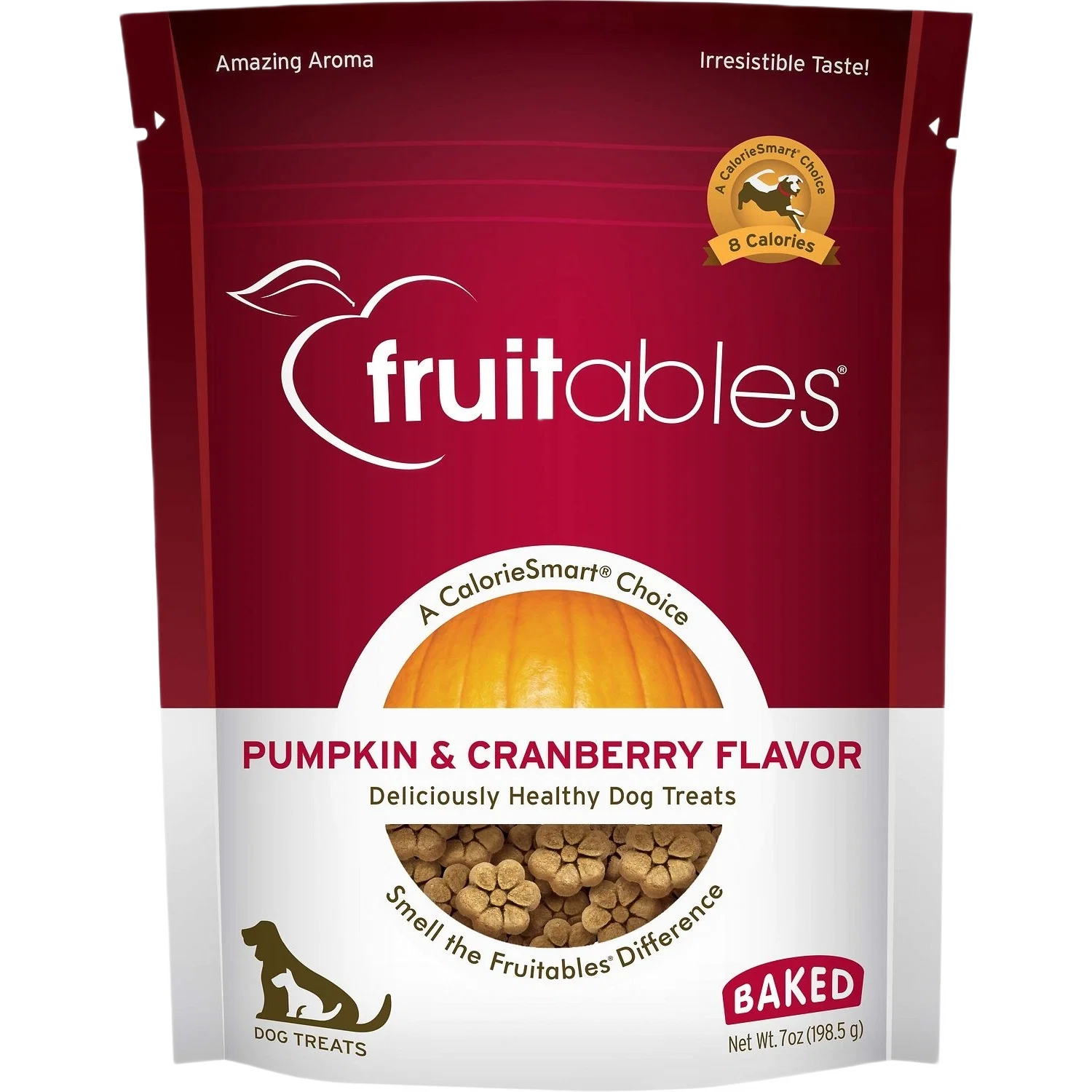 User-Friendly Fruitables Pumpkin Cranberry Baked Dog Treats 7 oz. Traditional