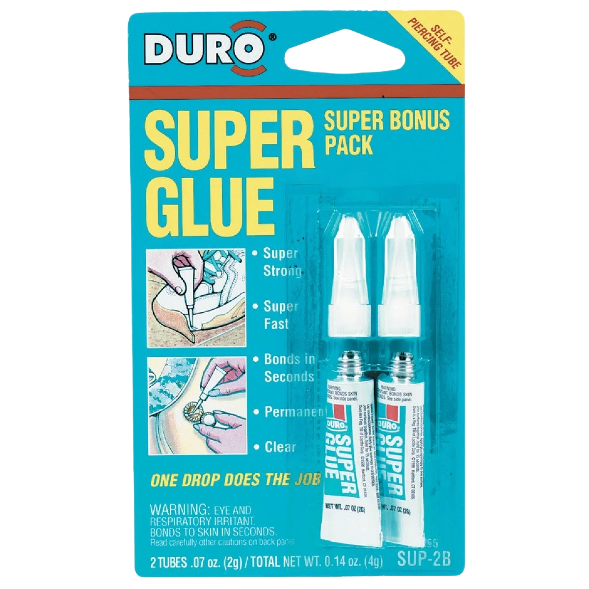 Exceptional Duro Liquid Super Glue 0.07 oz 2-Pack High-Quality