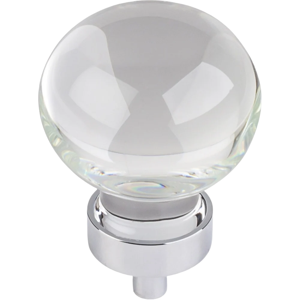 Superior Hardware Resources Glass Sphere Harlow Knob Polished Chrome Convenient