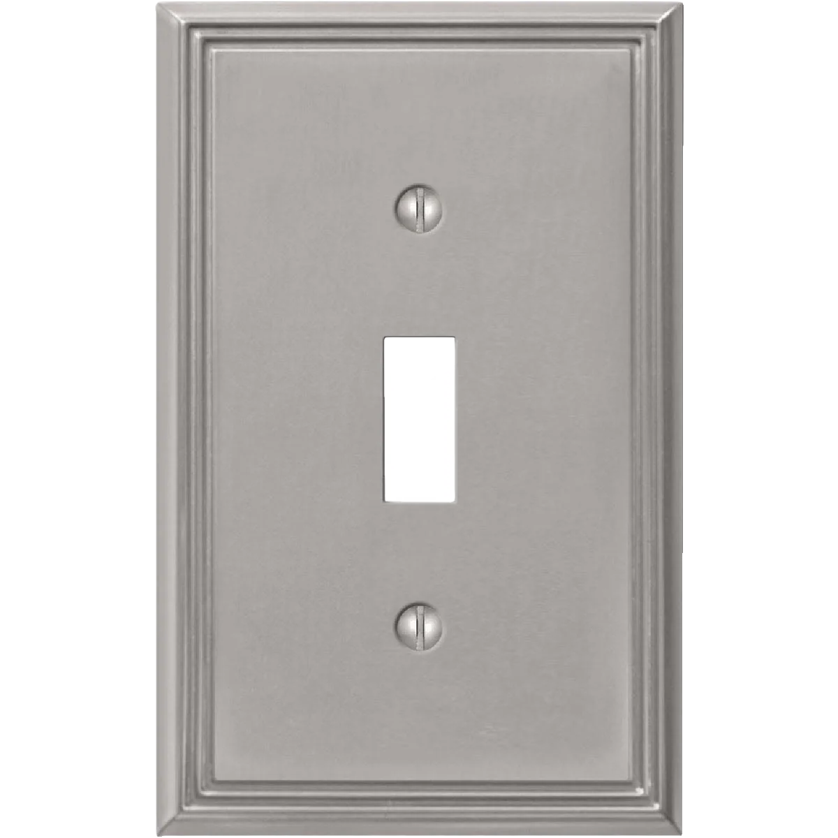 Relaxed Amerelle 1-Gang Brushed Nickel Metro Line Cast Metal Toggle Switch Wall Plate Trendy