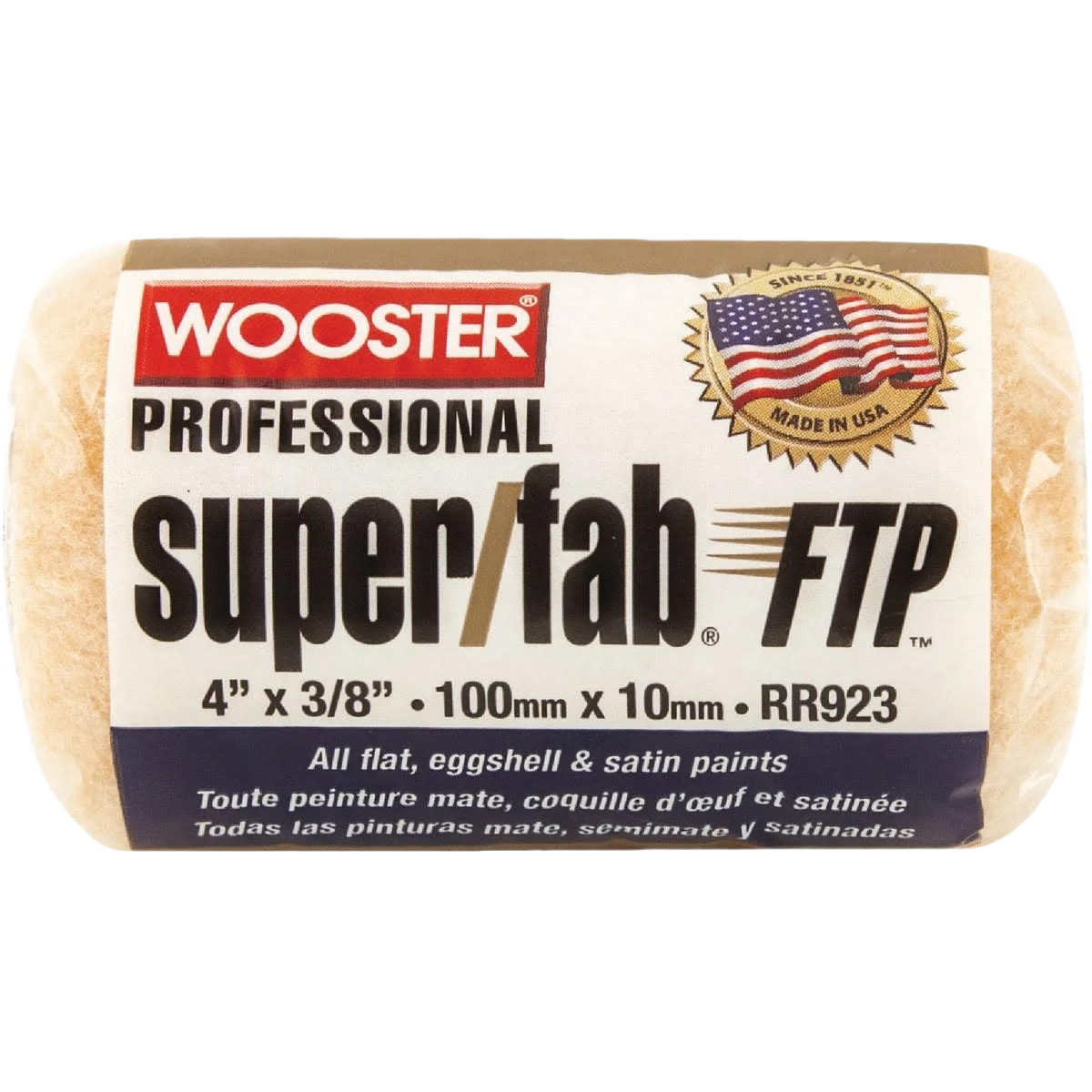 Genuine Wooster Super Fab Knit Fabric Roller Cover 4 x 3 8 in. Secure