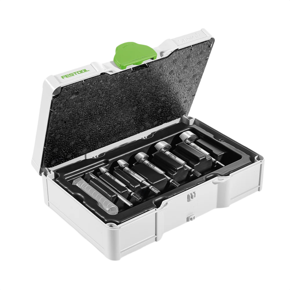 Proven Festool Forstner SYS3 S 76-FB CE-SORT 5 Drill Bit Set Selected
