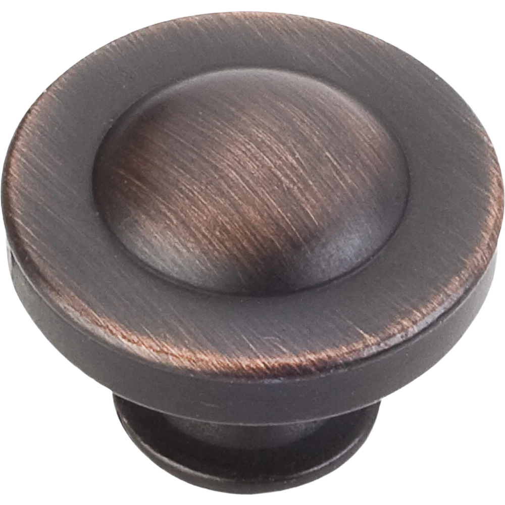 High-End Hardware Resources 1-1 4 In. Cordova Knob Brushed Oil Rubbed Bronze Luxury