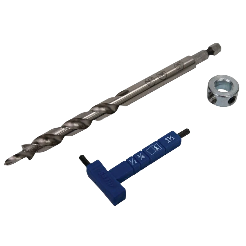 Environmentally Friendly Kreg Easy-Set Drill Bit with Stop Collar Gauge Hex Wrench Outstanding
