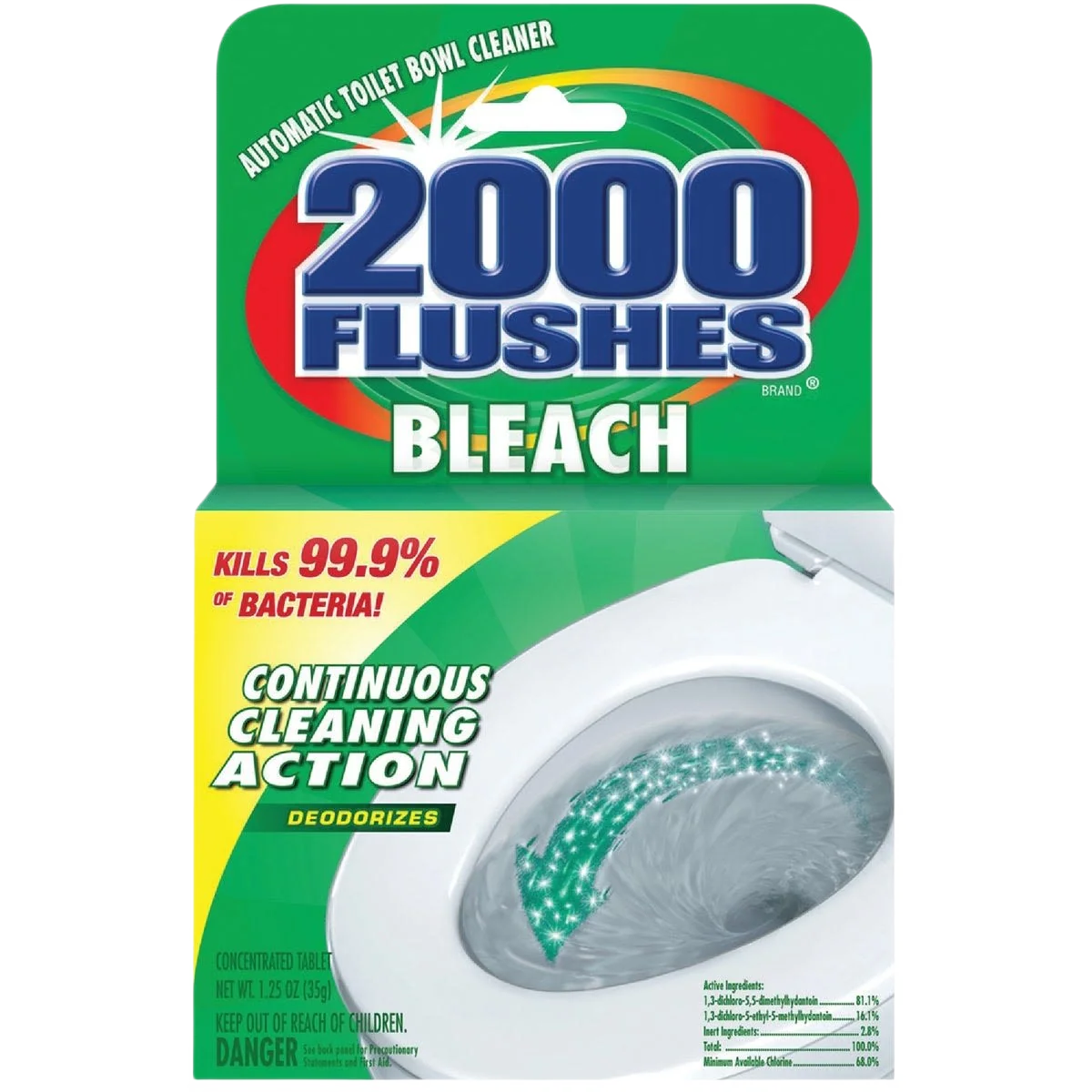 Professional 2000 Flushes Automatic Toilet Bowl Cleaner Concentrate Consistent
