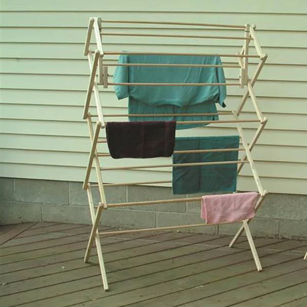 Pure Madison Mill Queen Wood Clothes Drying Rack Premium