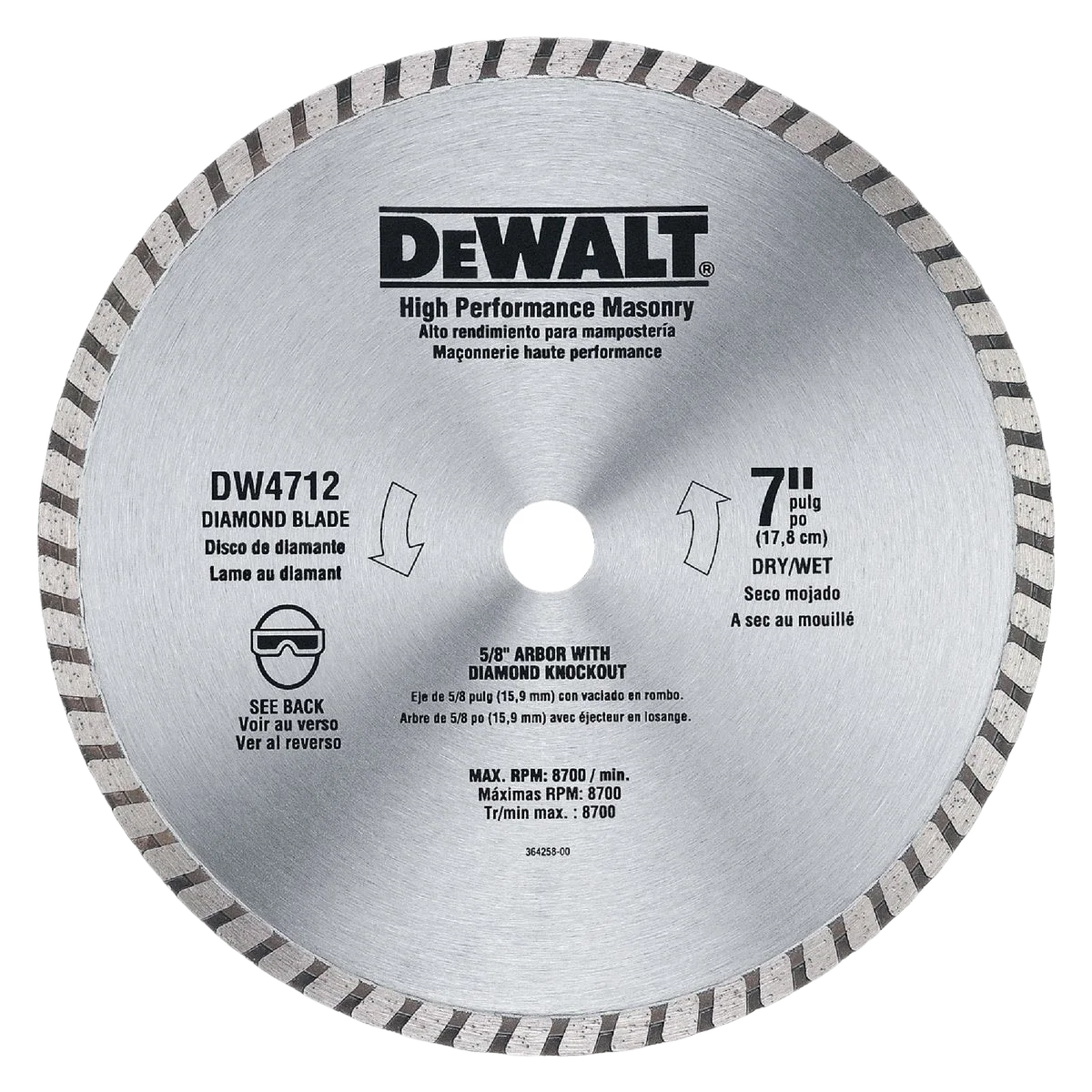 Proven DEWALT 7 High Performance Diamond Saw Blade Sophisticated