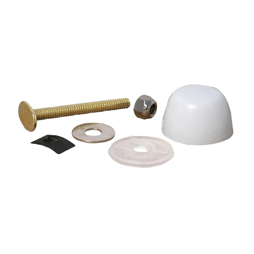 Sustainable Danco Closet Bolts with Round Caps in White Relaxed