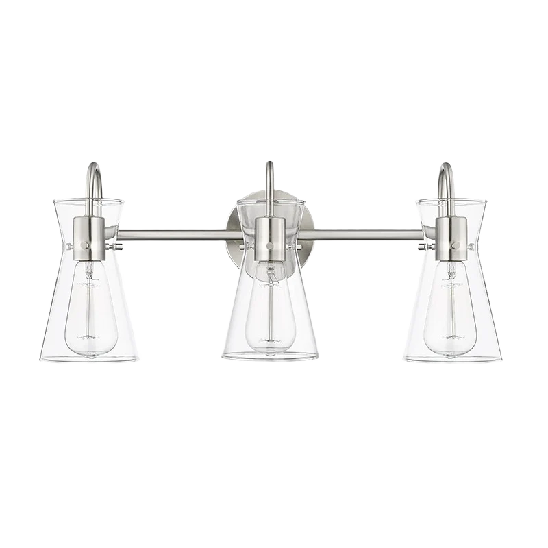Official Millennium Lighting 3 Fixture Brushed Nickel Camellia Vanity Expertly Made
