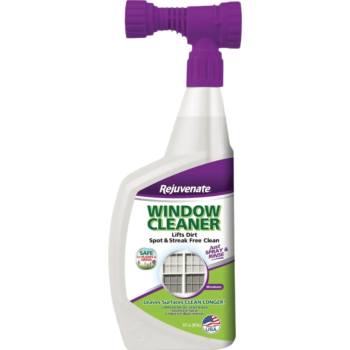 Durable Rejuvenate Outdoor Glass Surface Cleaner 32 oz. Practical