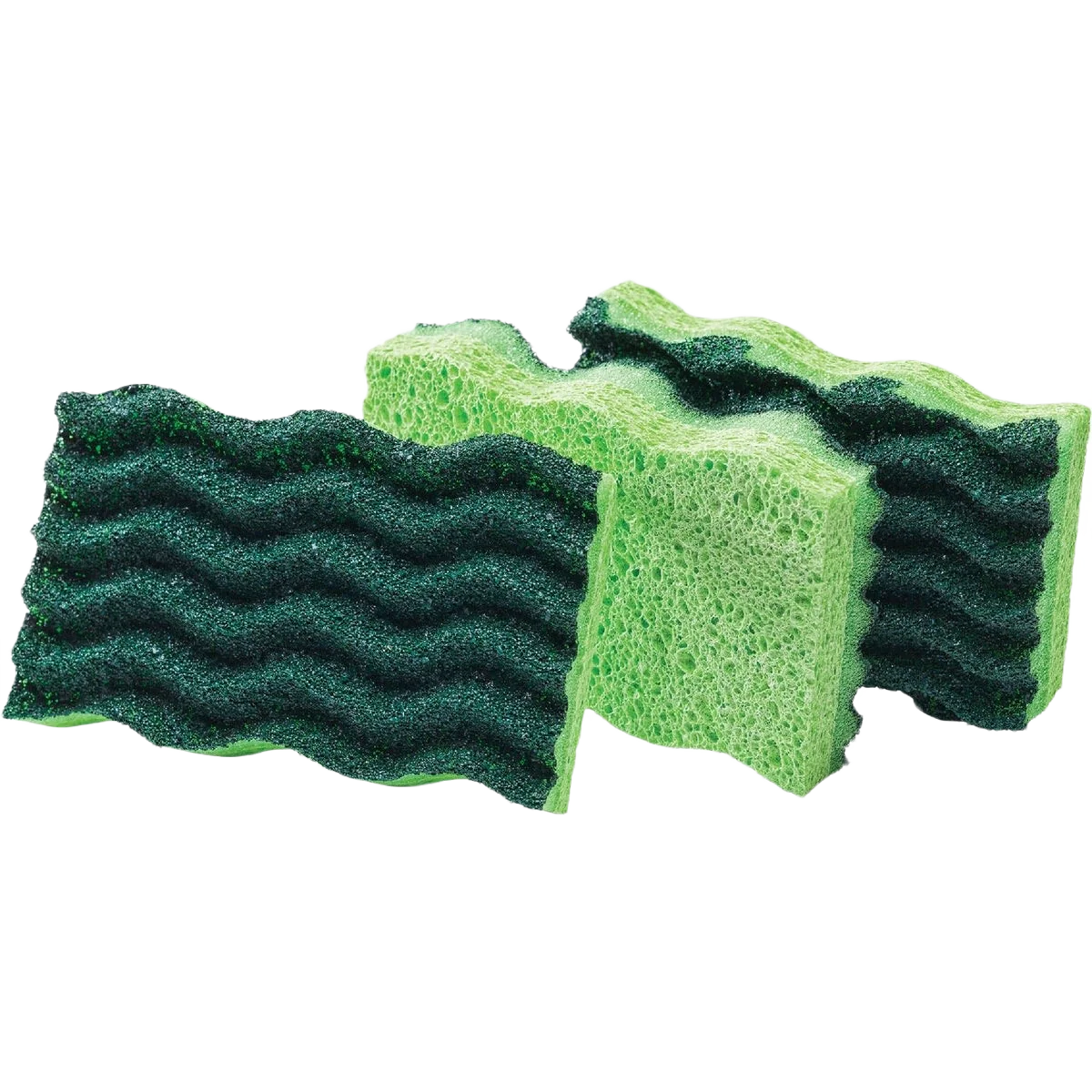 Dependable Libman Yellow and Green Heavy Duty Scrub Sponge 3-Pack Healthy