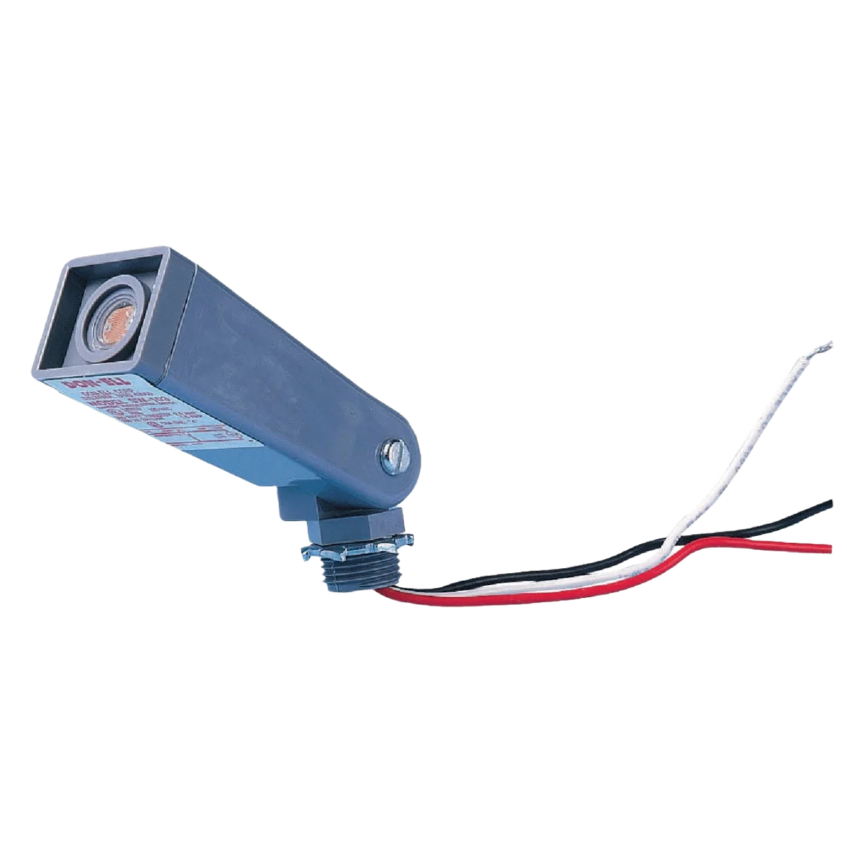 Stylish Do it Hard Wire Gray Floodlight Photocell Lamp Control Enhanced