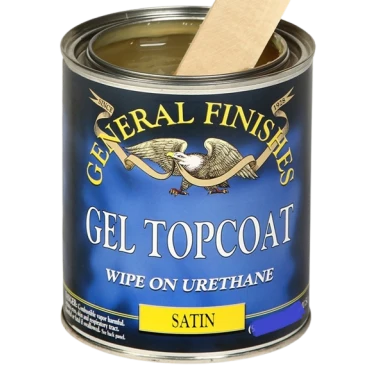 Top-Quality General Finishes Oil Based Gel Topcoat Wipe-On Urethane Satin 1 2 Pint High-Quality