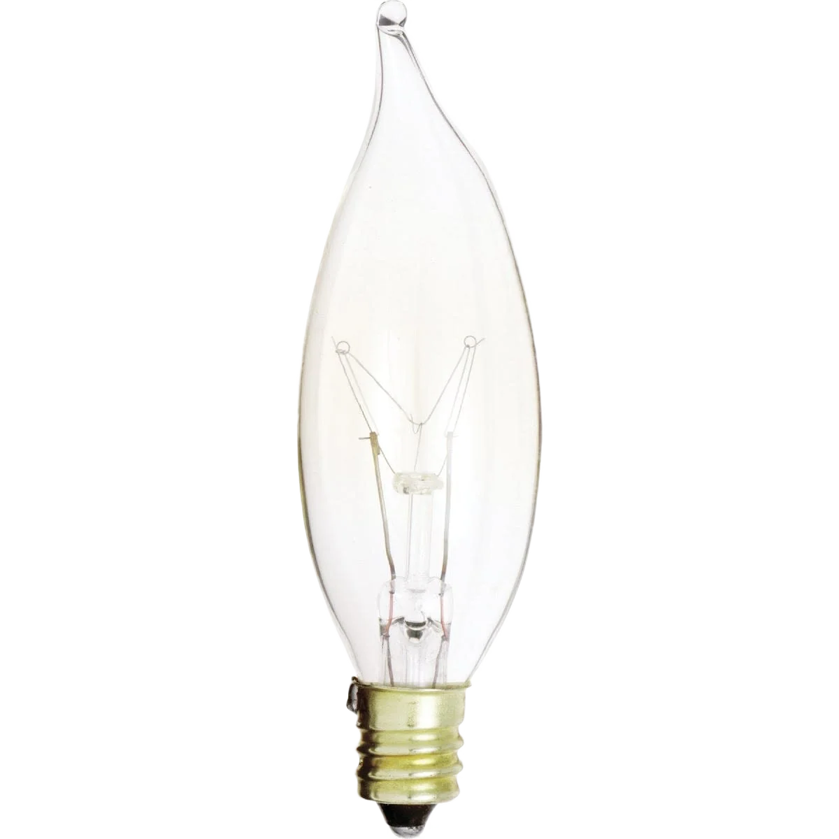 Efficient Satco 15 Watt CA8 Incandescent Turn Tip Decorative Light Bulb 2-Pack Trendy