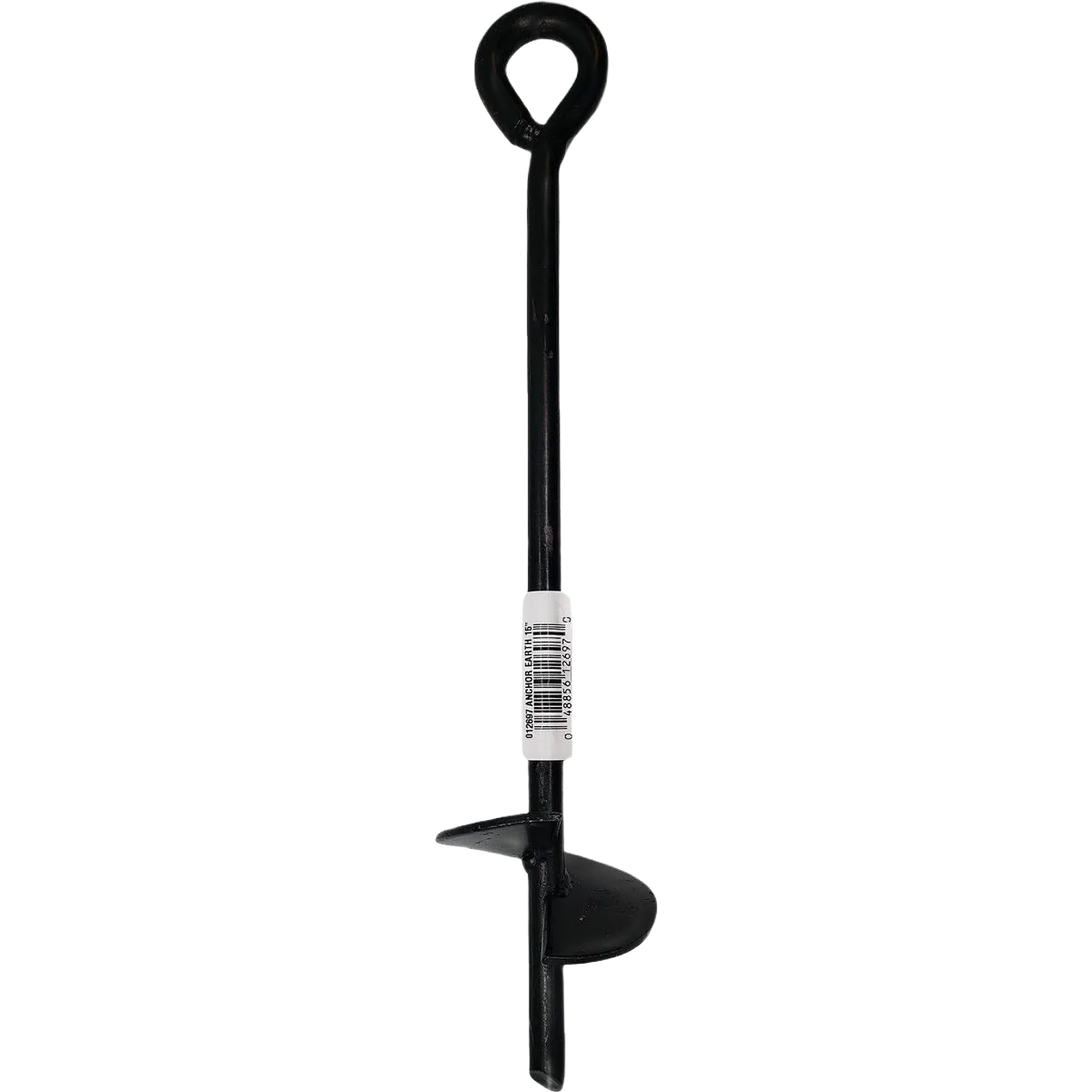 Eco-Friendly Midwest Air Tech Black Steel Screw-In Earth Anchor 3 In. x 15 In. Smart