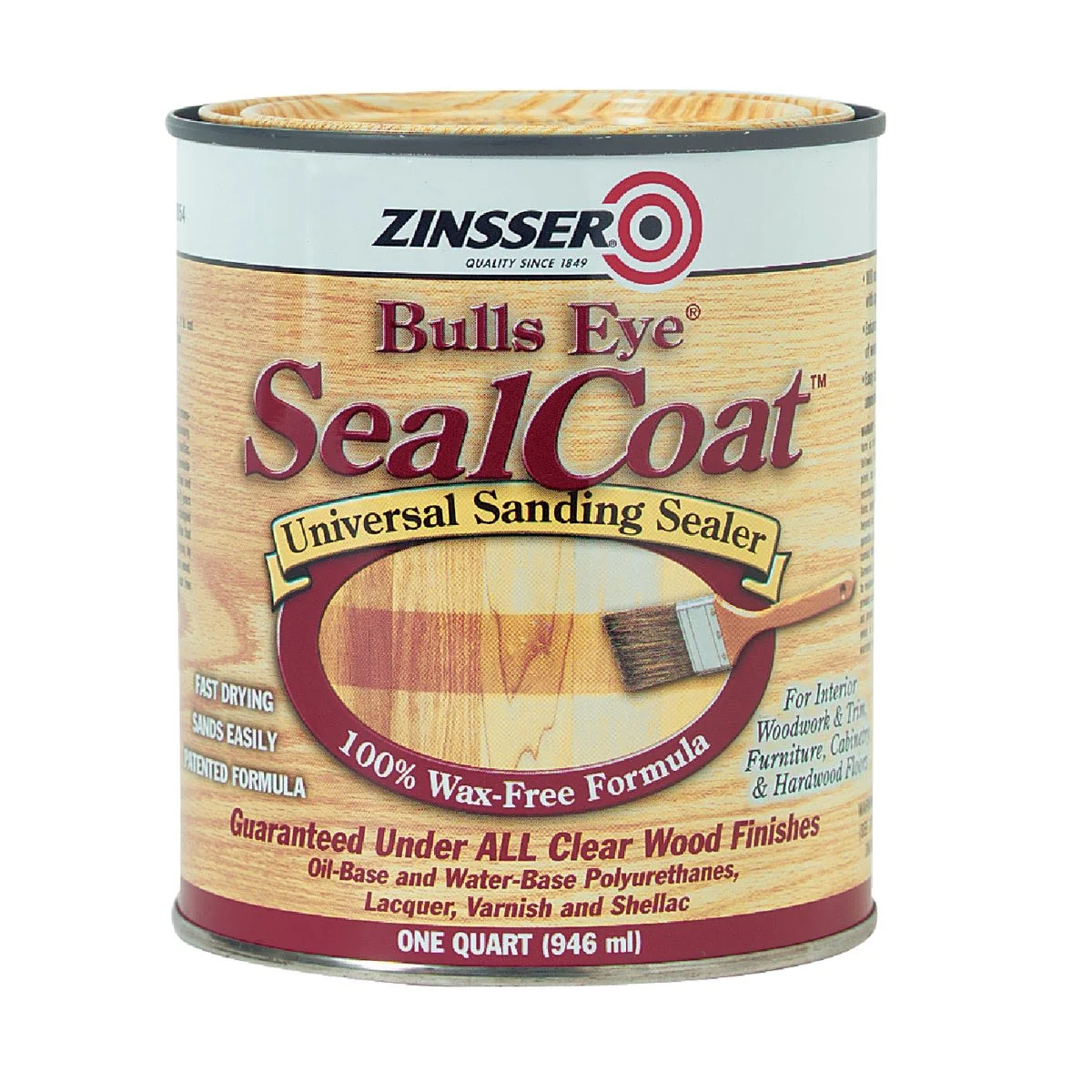 Trusted Zinsser Bulls Eye Sealcoat Sanding Sealer 1 Quart Secure