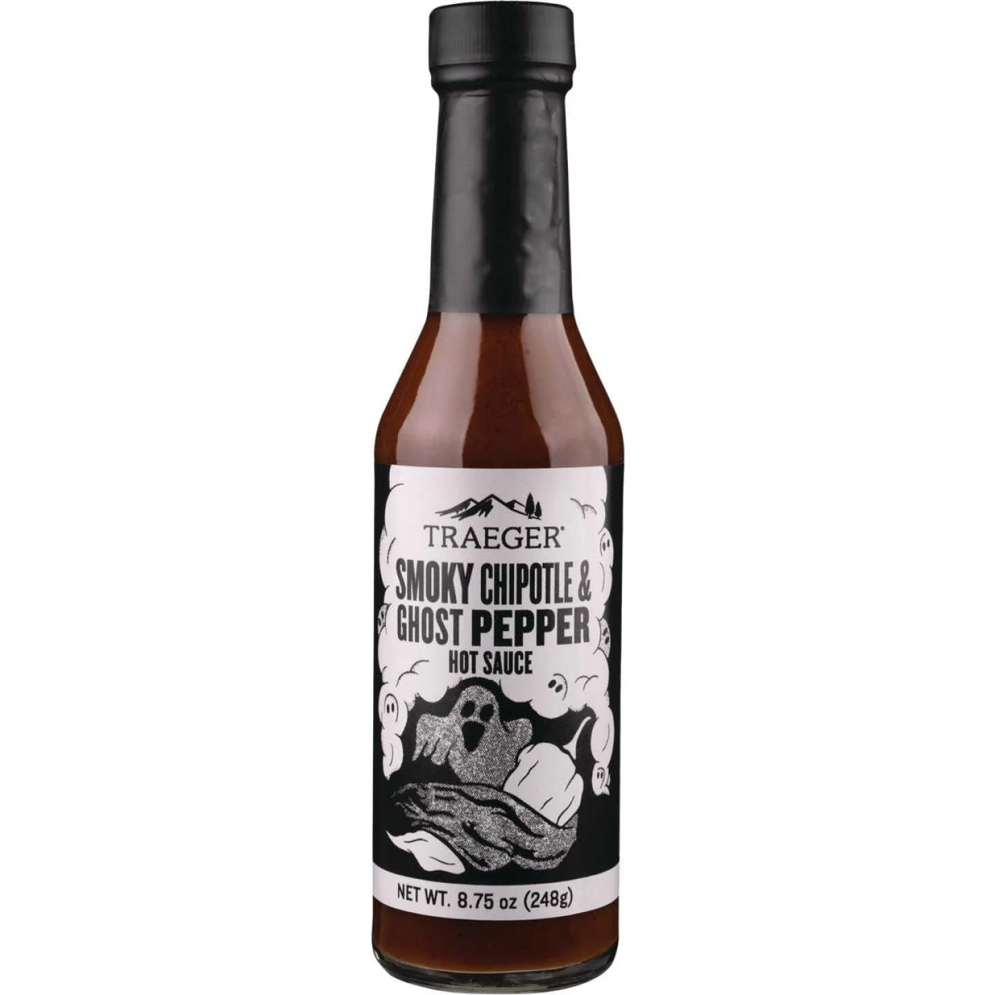 Reusable Traeger Smoky Chipotle Ghost Pepper Hot Sauce 8.75 oz. Soft