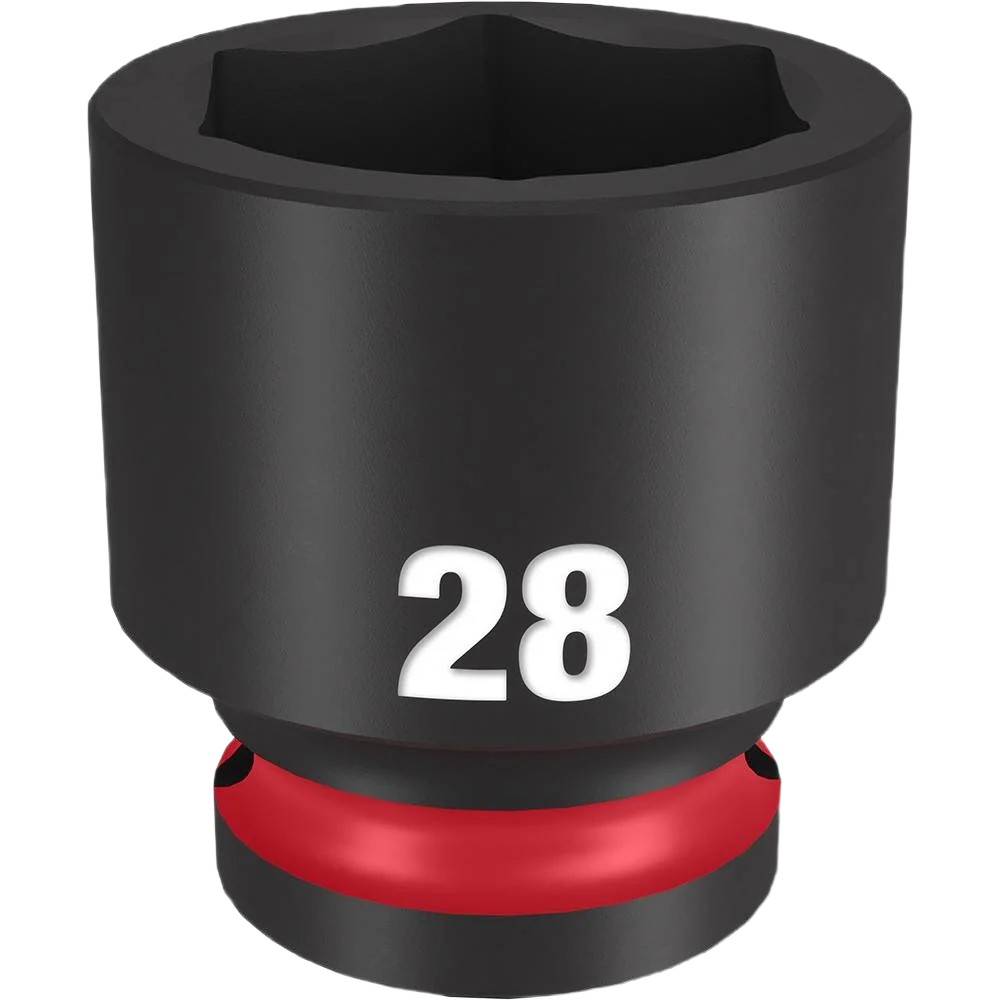Genuine Milwaukee SHOCKWAVE™ Impact Duty™ 1 2 Drive 28-mm 6 Point Socket Crafted