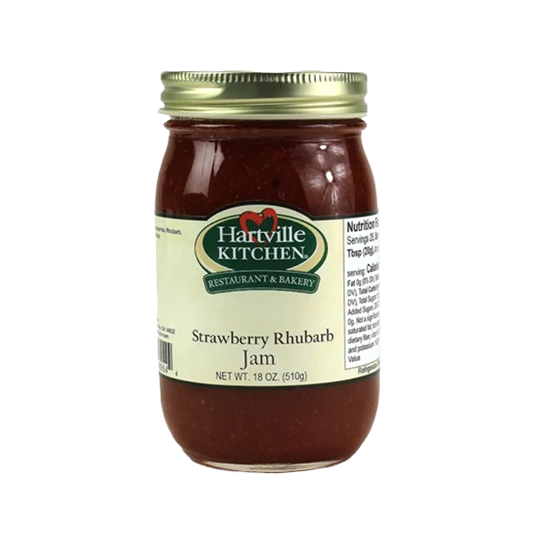 Outstanding Hartville Kitchen Strawberry Rhubarb Jam 18 oz. First-Class