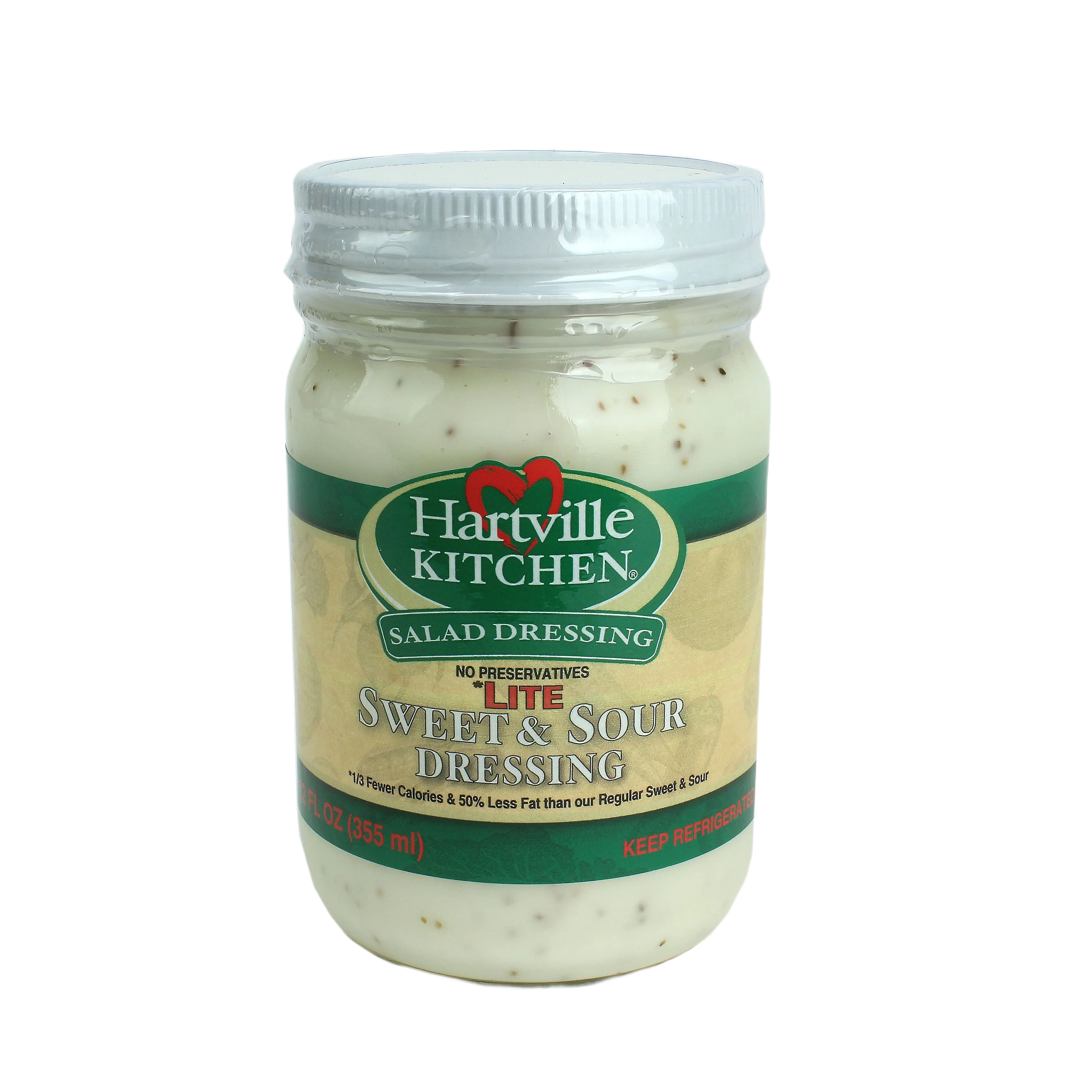Dependable Hartville Kitchen Refrigerated Lite Sweet Sour Dressing 12 oz. Fine