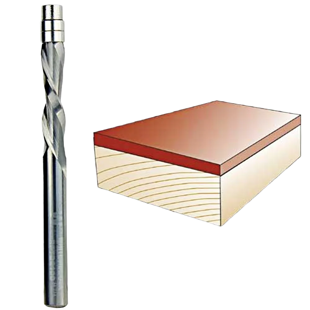 Excellent Whiteside Spiral Downcut Flush Trim Bit 1 4 in. SH x 1 4 in. CD x 1 in. CL Outstanding