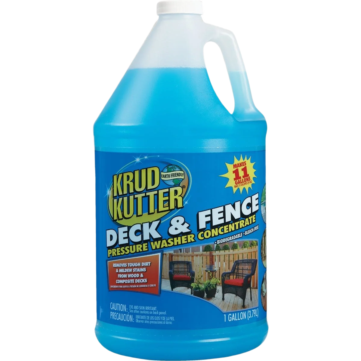 Organic Krud Kutter Deck Fence Pressure Washer Concentrate Cleaner 1 Gallon Lightweight