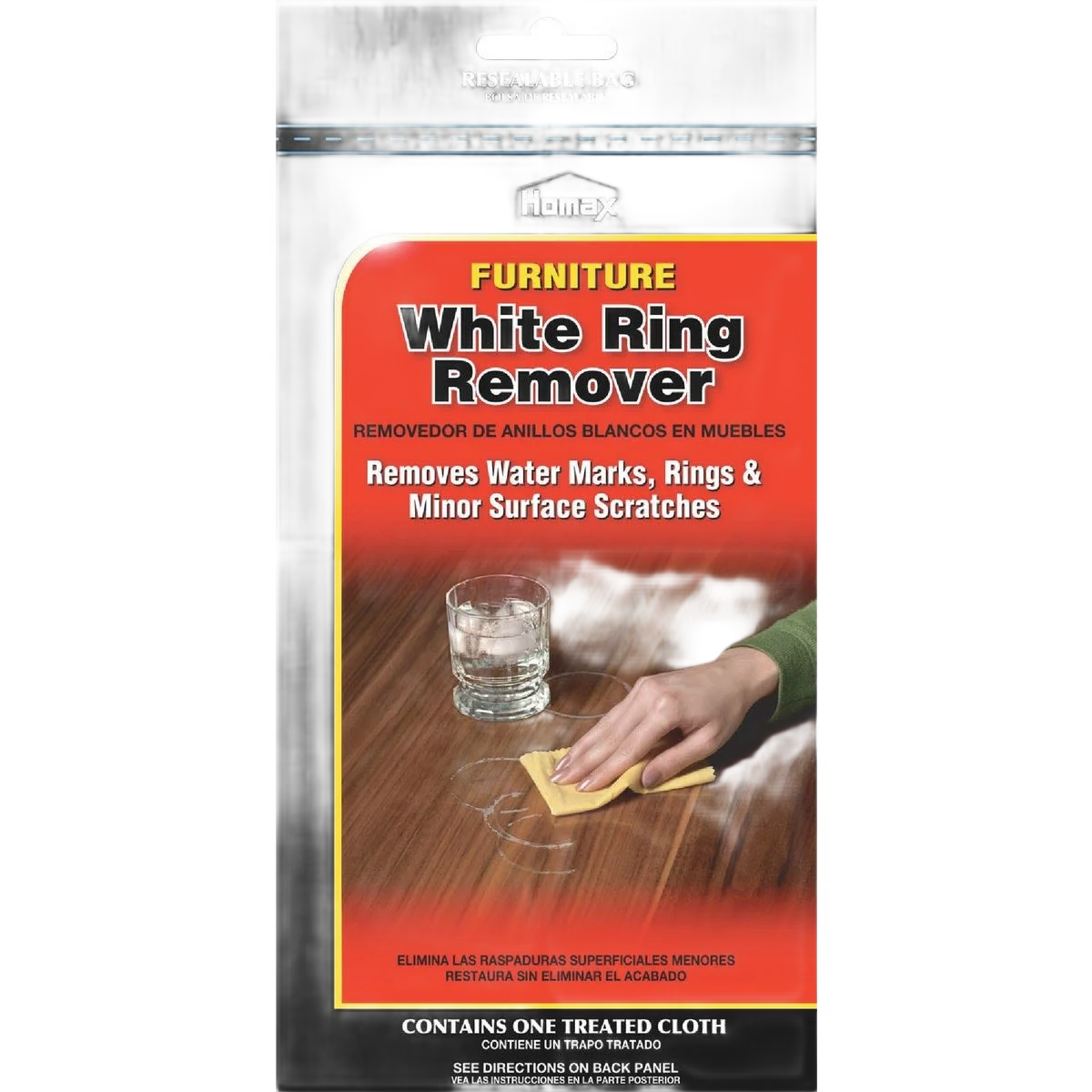 Crafted Homax Furniture White Ring Remover Cloth Effective