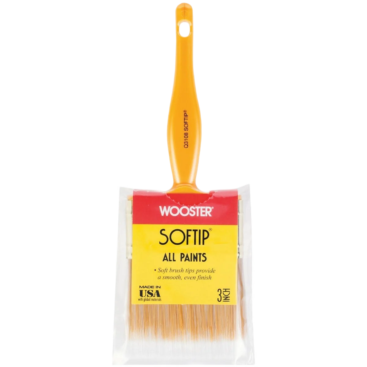 Artisan Wooster Softip Flat Wall Paint Brush 3 in. Excellent