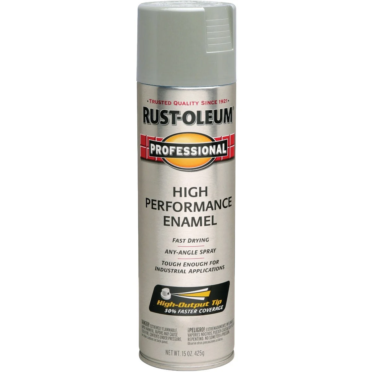 Organic Rust-Oleum Professional Light Machine Gray Enamel Paint Spray 15 oz. Authentic