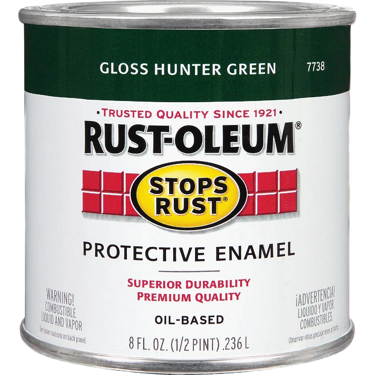 Artisan Rust-Oleum Stops Rust Hunter Green Protective Enamel Brush-On Paint 1 2 Pint Outstanding