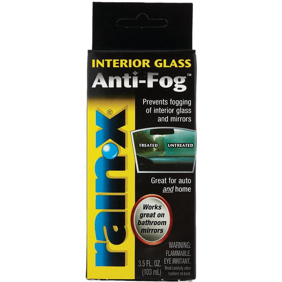 Stylish Rain-X Liquid Interior Glass Anti-Fog Cleaner 3.5 oz. High-End