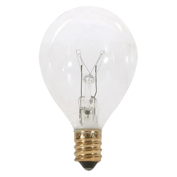 Official Satco 10 Watt G12 1 2 Pear Incandescent Candelabra Base Light Bulb Green