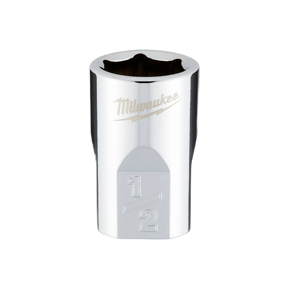 Official Milwaukee 3 8 Drive 1 2 Standard Socket w FOUR FLAT™ Sides High-End