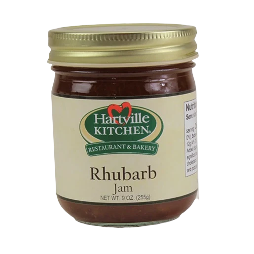 Effective Hartville Kitchen Rhubarb Jam 9 oz. Quality