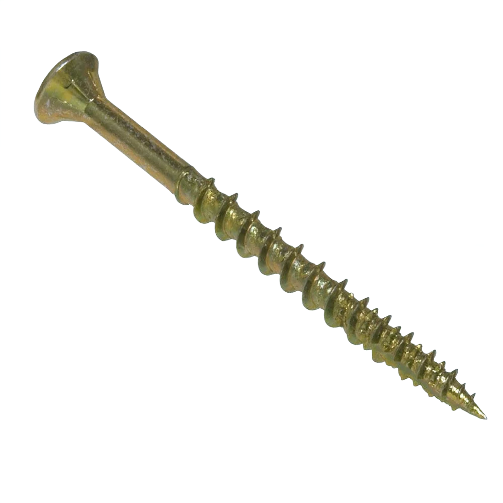 First-Class ProCrafter Flat Head Square Drive Wood Screw 8 x 1-1 2 Clean