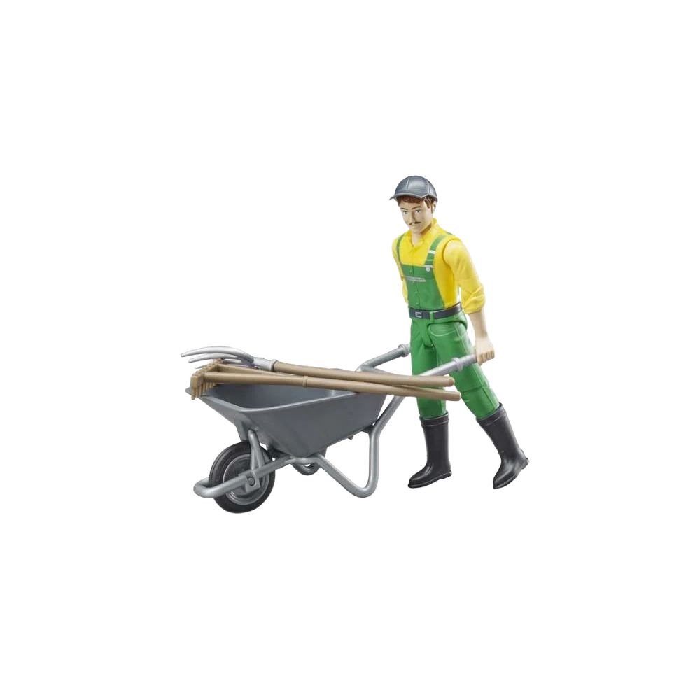 Advanced Bruder Toys Farmer with Accessories Action Figure Elegant