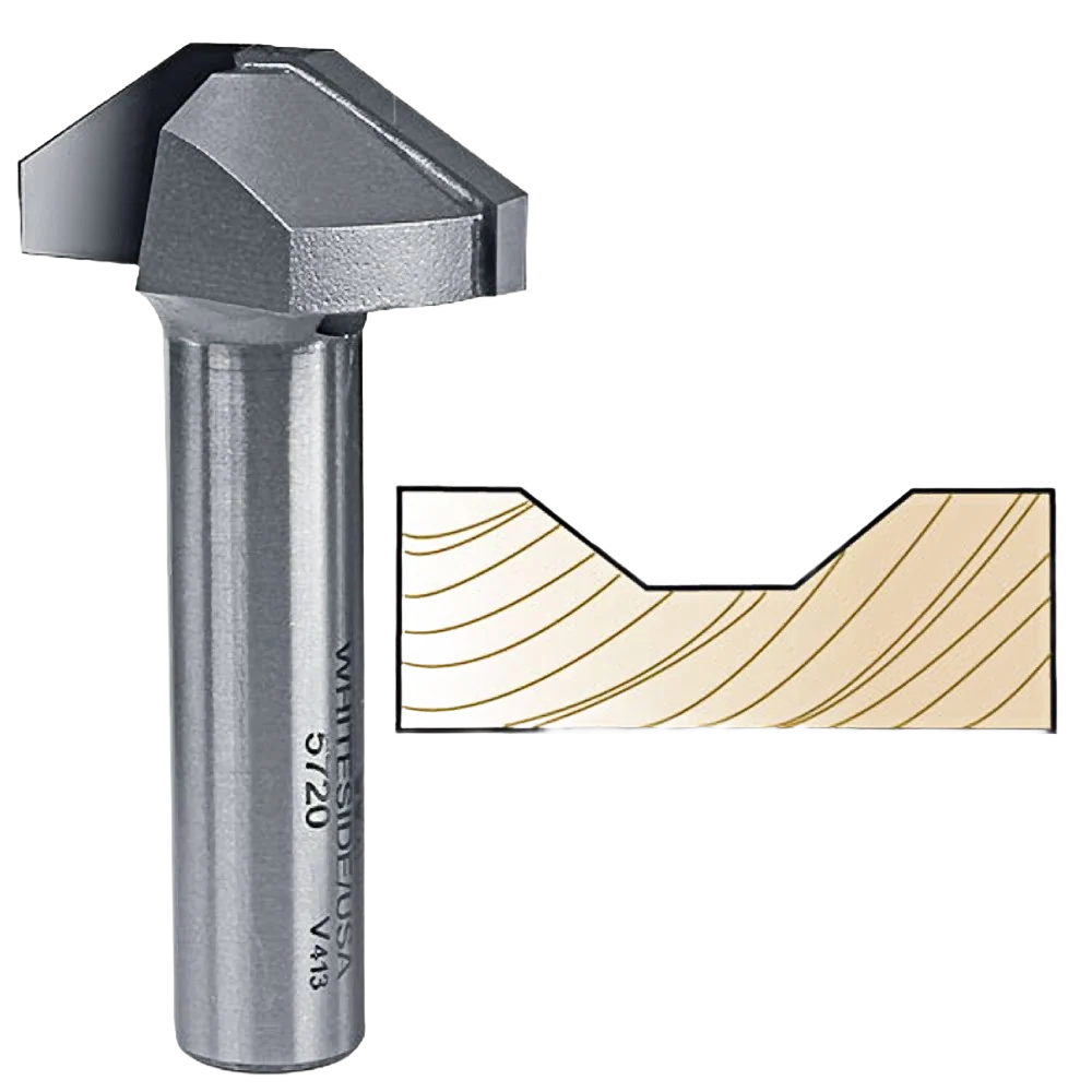 Carefully Designed Whiteside Straight Panel Profile Bit for MDF Doors 1 2 in. SH x 1-1 2 in. LD Stylish
