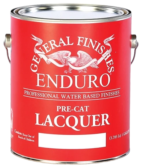 Excellent General Finishes Enduro Water Based Flat Pre-Cat Lacquer 1 Gallon Selected