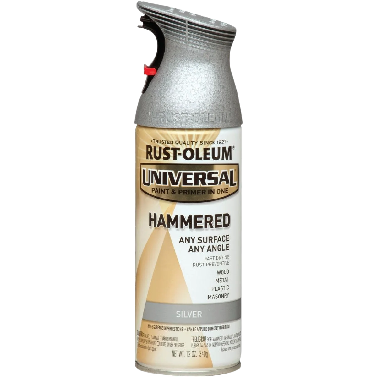 Advanced Rust-Oleum Universal Silver Hammered Spray Paint 12 oz. Fashionable