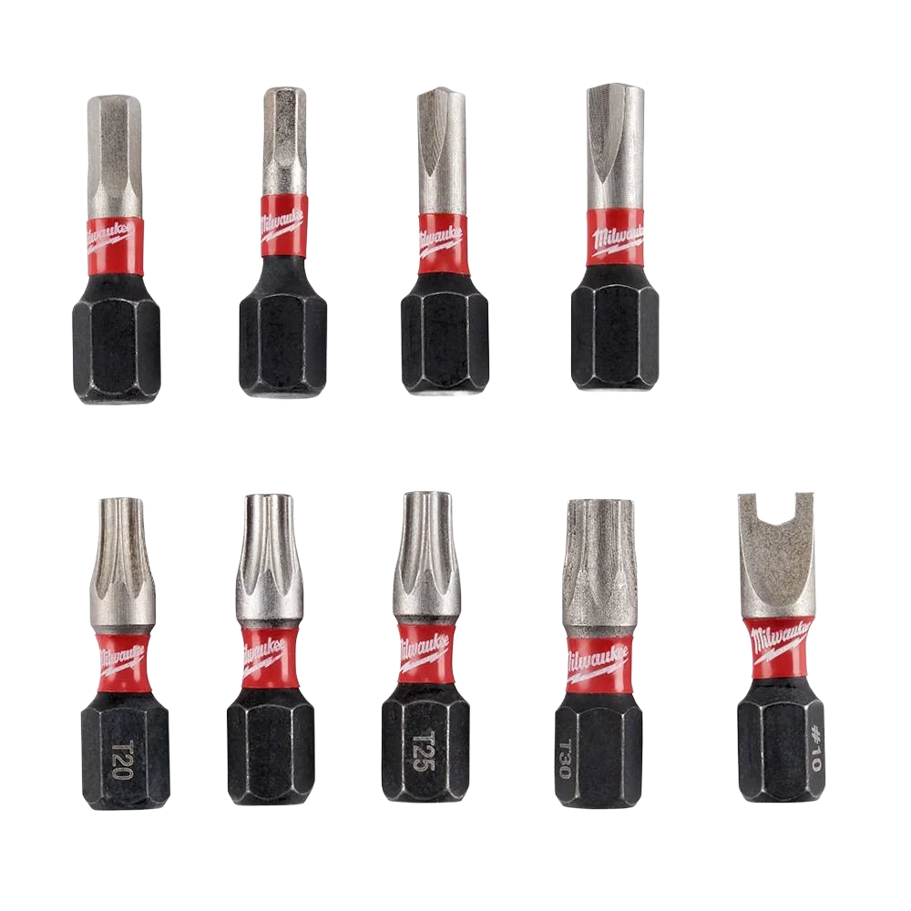 Next-Generation Milwaukee SHOCKWAVE™ 9-PC 1 Security Impact Bits Fast
