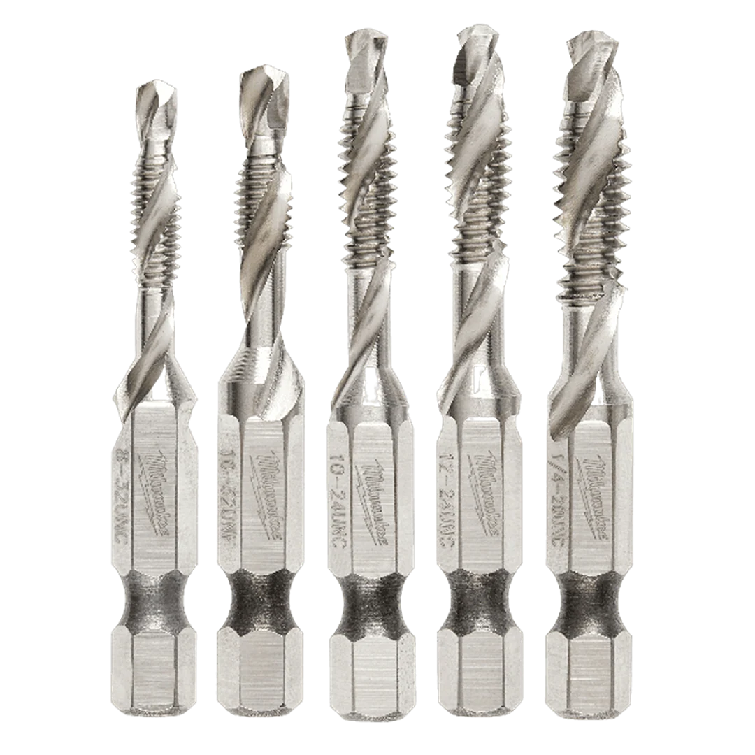 Innovative Milwaukee SHOCKWAVE™ 5-Pc Impact Drill and Tap Bit Set High-Quality